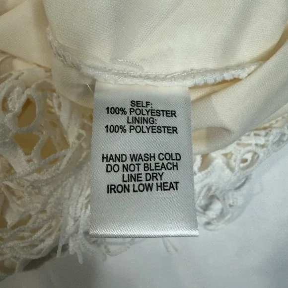 Lulus S Kenna White Crochet Lace Fringe Bachelorette Bodycon Dress Bridal Easter - Picture 7 of 12